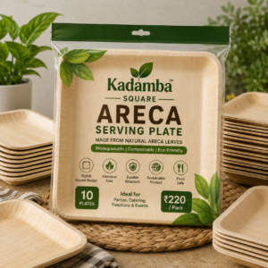 Kadamba Square Areca Serving Plate