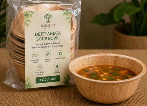 Kadamba Deep Areca Soup Bowl