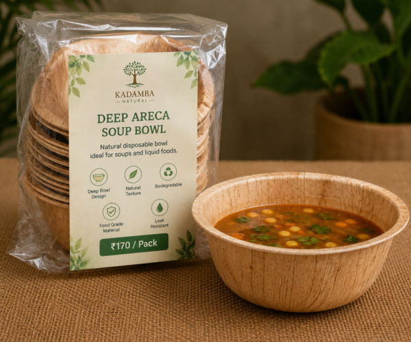 Kadamba Deep Areca Soup Bowl
